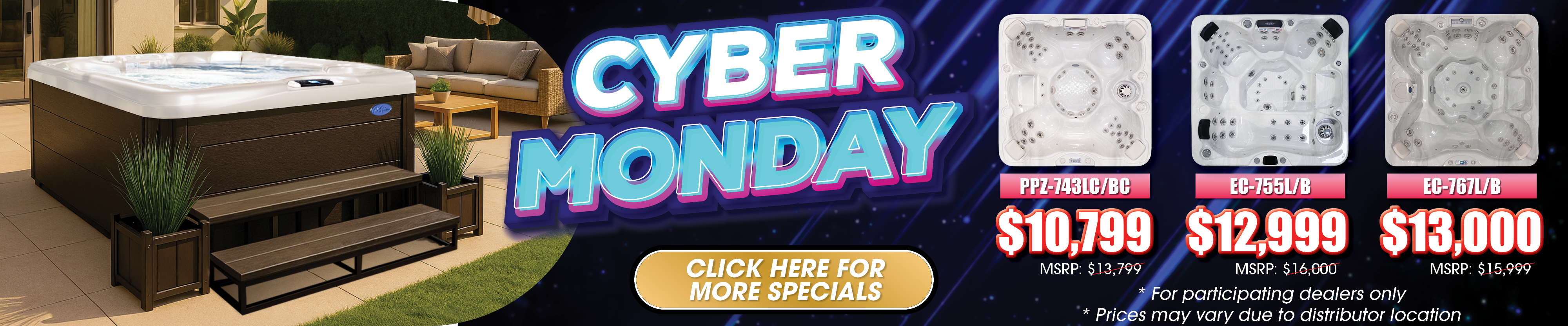 Calspas hot tub being used in a family setting - Rowlett