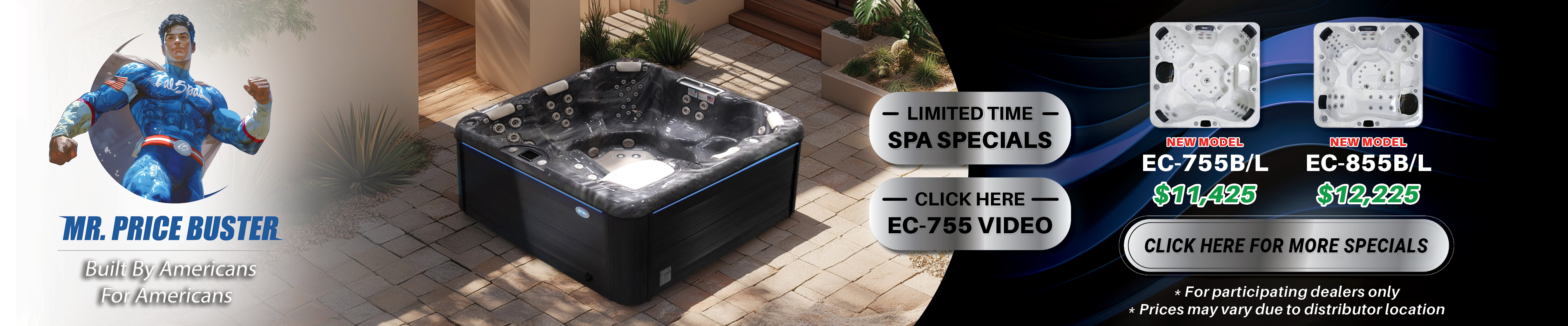 Calspas hot tub being used in a family setting - Rowlett