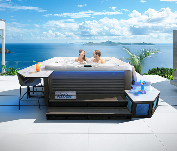 Calspas hot tub being used in a family setting - Rowlett